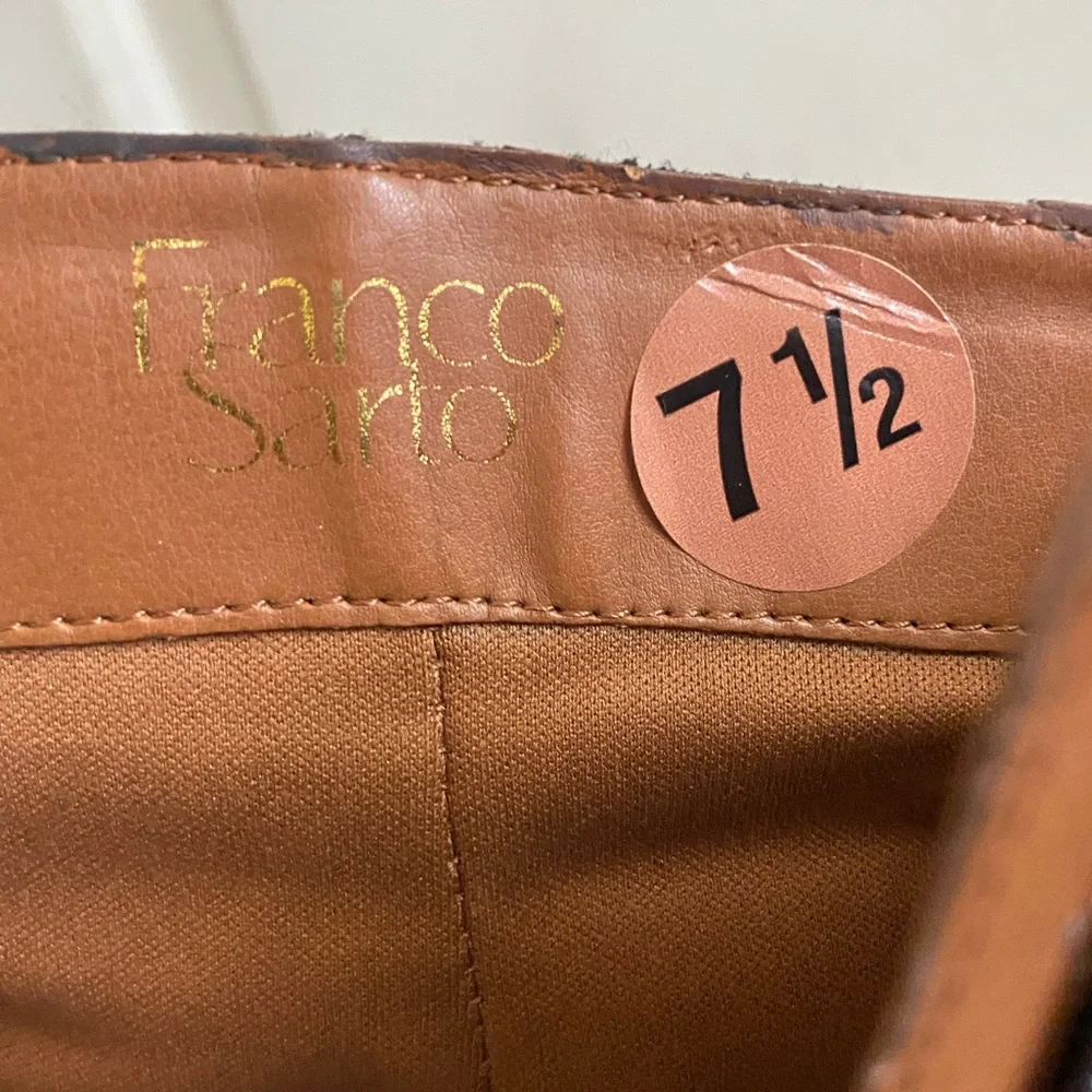 Franco Sarto Dark Brown Over the Knee Boots Size 7 1/2